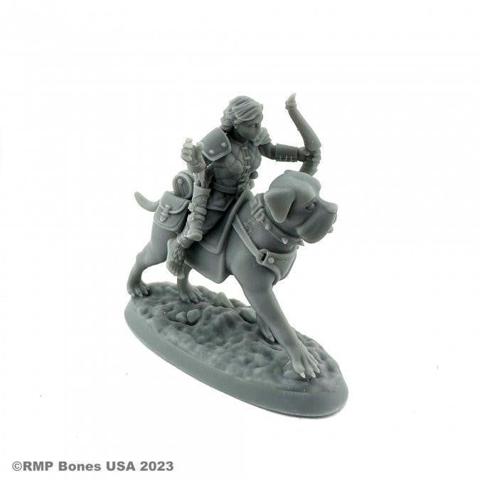 Bones USA Dungeon Dwellers Female Halfling Dog Rider (07115)